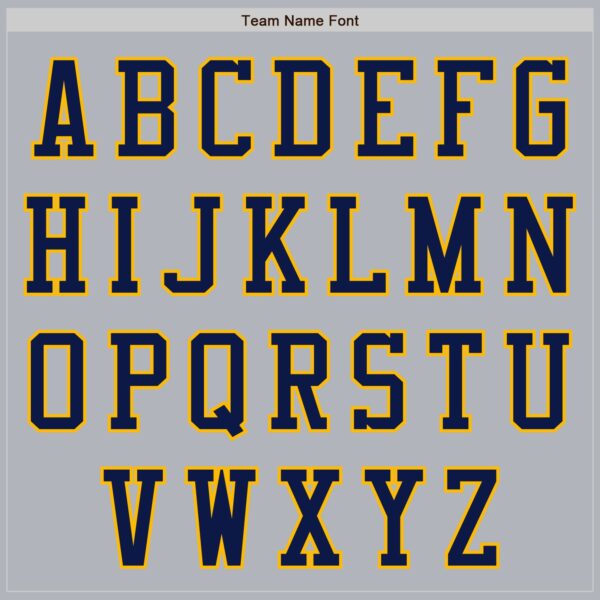 Custom Gray Navy-Gold Authentic Baseball Jersey