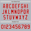 Custom Gray Red-White Authentic Baseball Jersey
