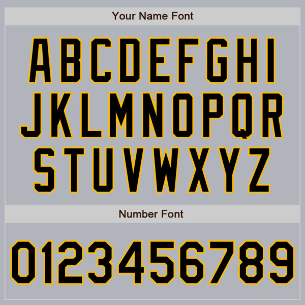 Custom Gray Black-Gold Authentic Baseball Jersey