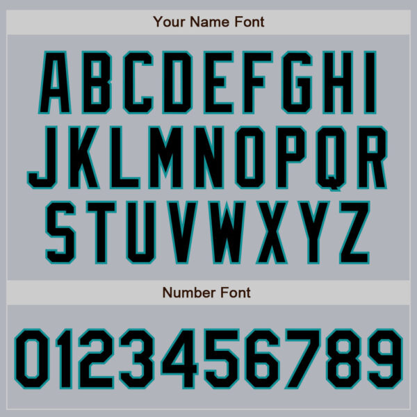 Custom Gray Black-Teal Authentic Baseball Jersey