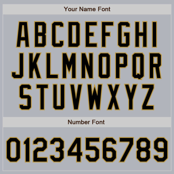 Custom Gray Black-Old Gold Authentic Baseball Jersey