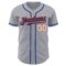 Custom Gray White Orange-Royal Authentic Baseball Jersey