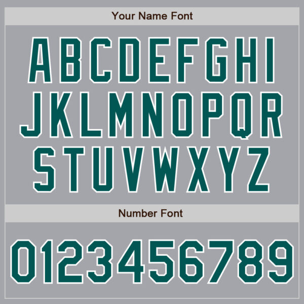 Custom Gray Midnight Green White-Red Authentic Baseball Jersey