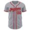 Custom Gray Red Authentic Baseball Jersey
