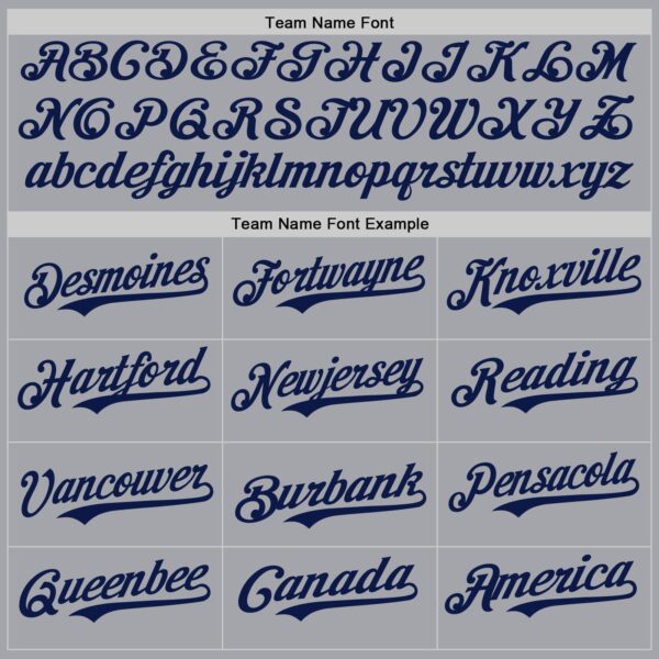 Custom Gray Navy Authentic Baseball Jersey