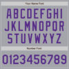 Custom Gray Purple Authentic Baseball Jersey