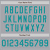 Custom Gray Teal Authentic Baseball Jersey