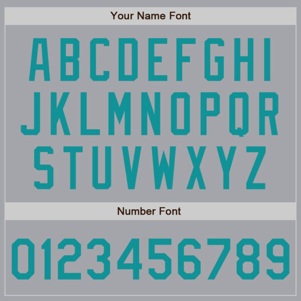 Custom Gray Teal Authentic Baseball Jersey