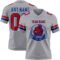 Gray1098-1 Custom Gray Red-Royal Authentic Football Jersey