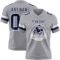 Gray1101-1 Custom Gray Navy-White Authentic Football Jersey