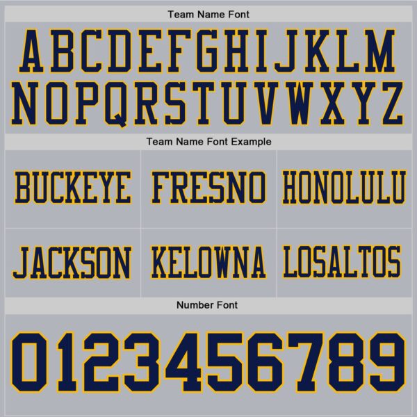 Custom Gray Navy-Gold Authentic Football Jersey