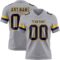 Gray1105 Custom Gray Navy-Gold Authentic Football Jersey