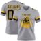 Gray1112-1 Custom Gray Black-Gold Authentic Football Jersey