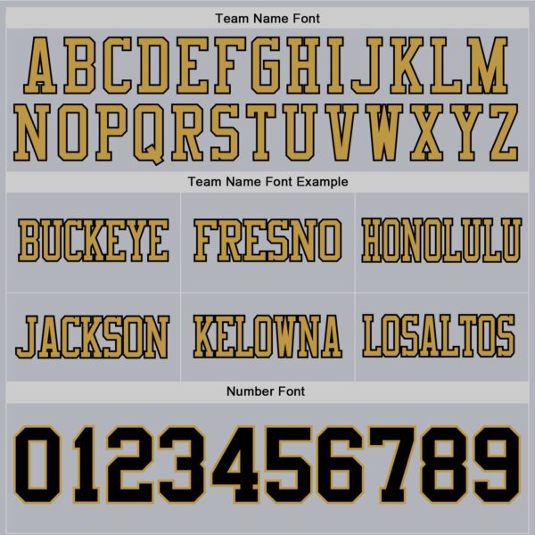 Custom Gray Black-Old Gold Authentic Football Jersey