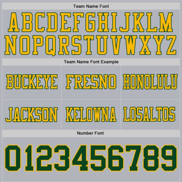 Custom Gray Green-Gold Authentic Football Jersey
