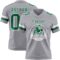 Gray1140-1 Custom Gray Kelly Green-White Authentic Football Jersey