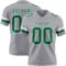 Gray1140 Custom Gray Kelly Green-White Authentic Football Jersey