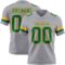 Gray1143 Custom Gray Kelly Green-Gold Authentic Football Jersey