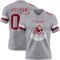 Gray1147-1 Custom Gray Crimson-White Authentic Football Jersey