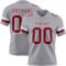 Gray1147 Custom Gray Crimson-White Authentic Football Jersey