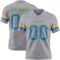 Gray1154 Custom Gray Powder Blue-Gold Authentic Football Jersey
