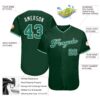 Custom Green Kelly Green-White Authentic Baseball Jersey
