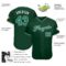 Custom Green Kelly Green-White Authentic Baseball Jersey