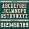 Green0056-3 Custom Green White-Orange Mesh Authentic Throwback Football Jersey