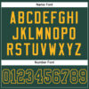Custom Green Green-Gold Mesh Authentic Football Jersey