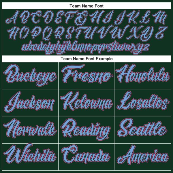 Custom Green Pink-Light Blue Authentic Baseball Jersey