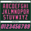 Custom Green Pink-Light Blue Authentic Baseball Jersey