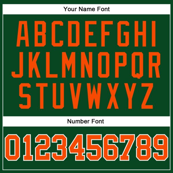 Custom Green Orange-White Authentic Sleeveless Baseball Jersey