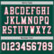 Green0146-3 Custom Green White-Red Mesh Authentic Throwback Football Jersey