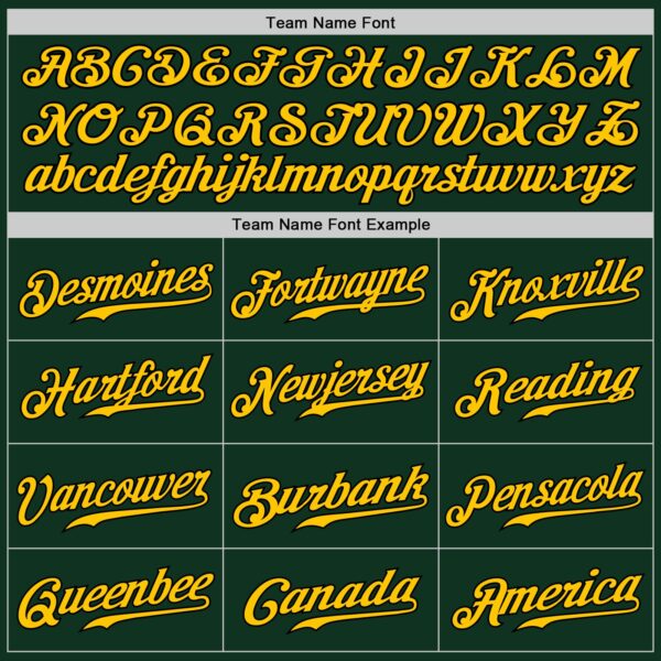 Custom Green Gold-Black Authentic Baseball Jersey