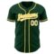 Custom Green White-Gold Authentic Baseball Jersey