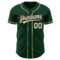 Custom Green City Cream-Black Authentic Baseball Jersey