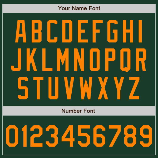 Custom Green Bay Orange Authentic Baseball Jersey