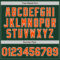 Custom Green White Pinstripe Orange Authentic Baseball Jersey