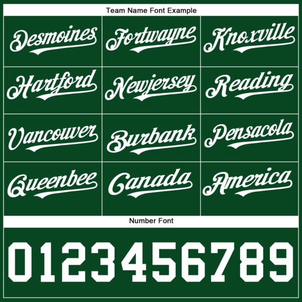 Custom Green White Authentic Baseball Jersey