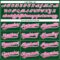 Custom Green White Pinstripe Pink Authentic Baseball Jersey