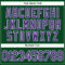 Custom Green White Pinstripe Purple Authentic Baseball Jersey