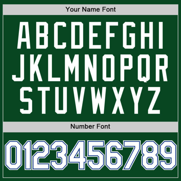 Custom Green White-Royal Authentic Throwback Baseball Jersey