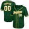 Custom Green White-Yellow Mesh Authentic Throwback Baseball Jersey
