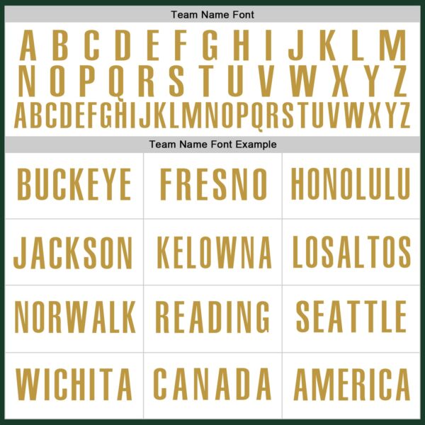 Custom Green White-Old Gold Authentic Baseball Jersey