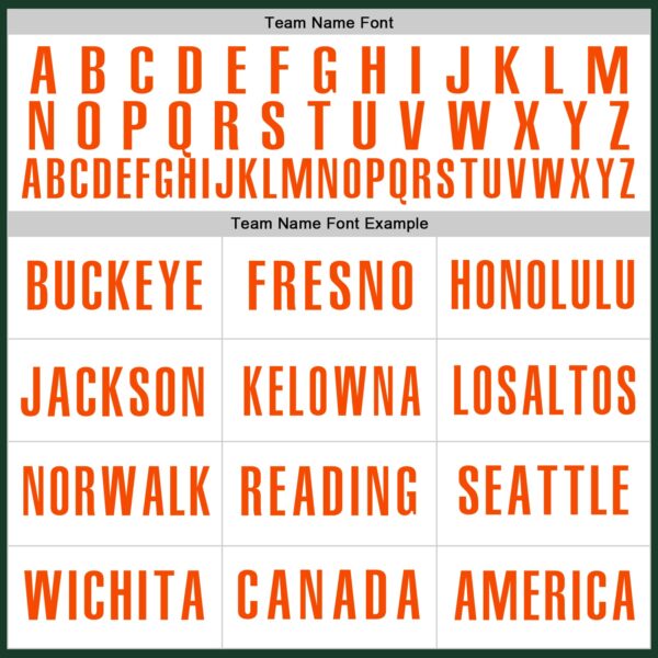 Custom Green White-Orange Authentic Baseball Jersey