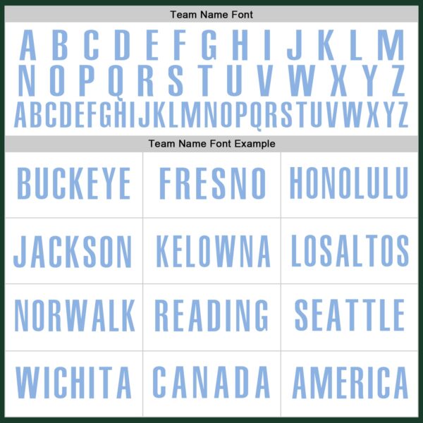 Custom Green White-Light Blue Authentic Baseball Jersey