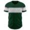 Custom Green White-Gray Authentic Baseball Jersey