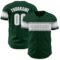 Custom Green White-Gray Authentic Baseball Jersey