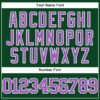 Custom Green Medium Purple-White Mesh Authentic Throwback Baseball Jersey
