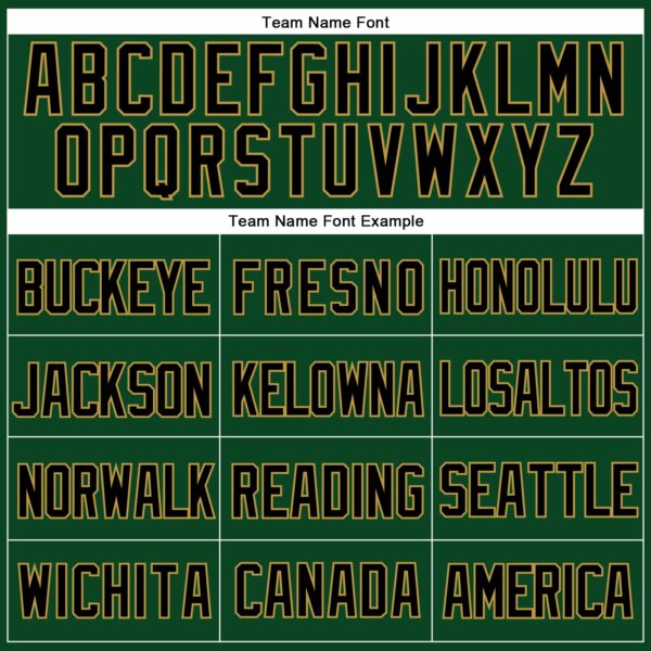 Custom Green Black-Old Gold Mesh Authentic Throwback Baseball Jersey